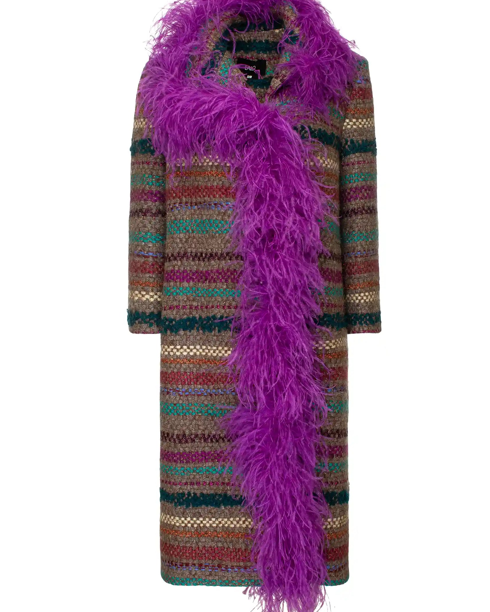 Tweed Boa Coat