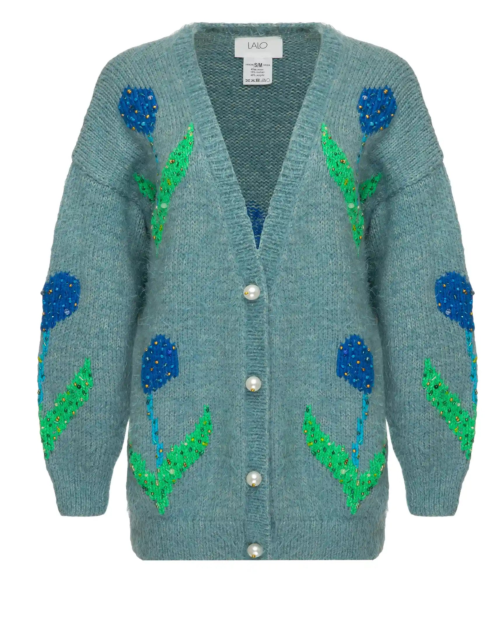 Blue Tulips Cardi