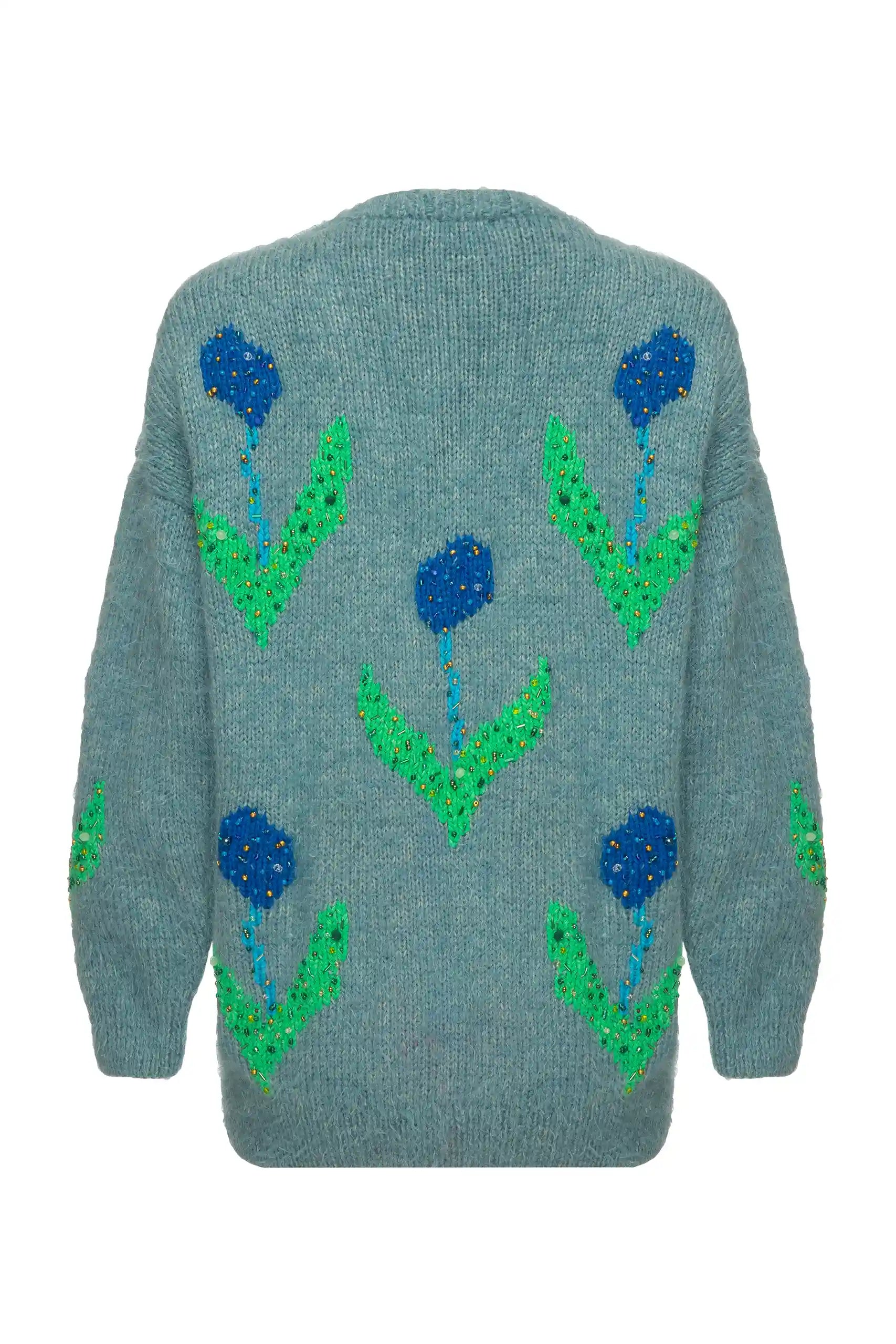 Blue Tulips Cardi