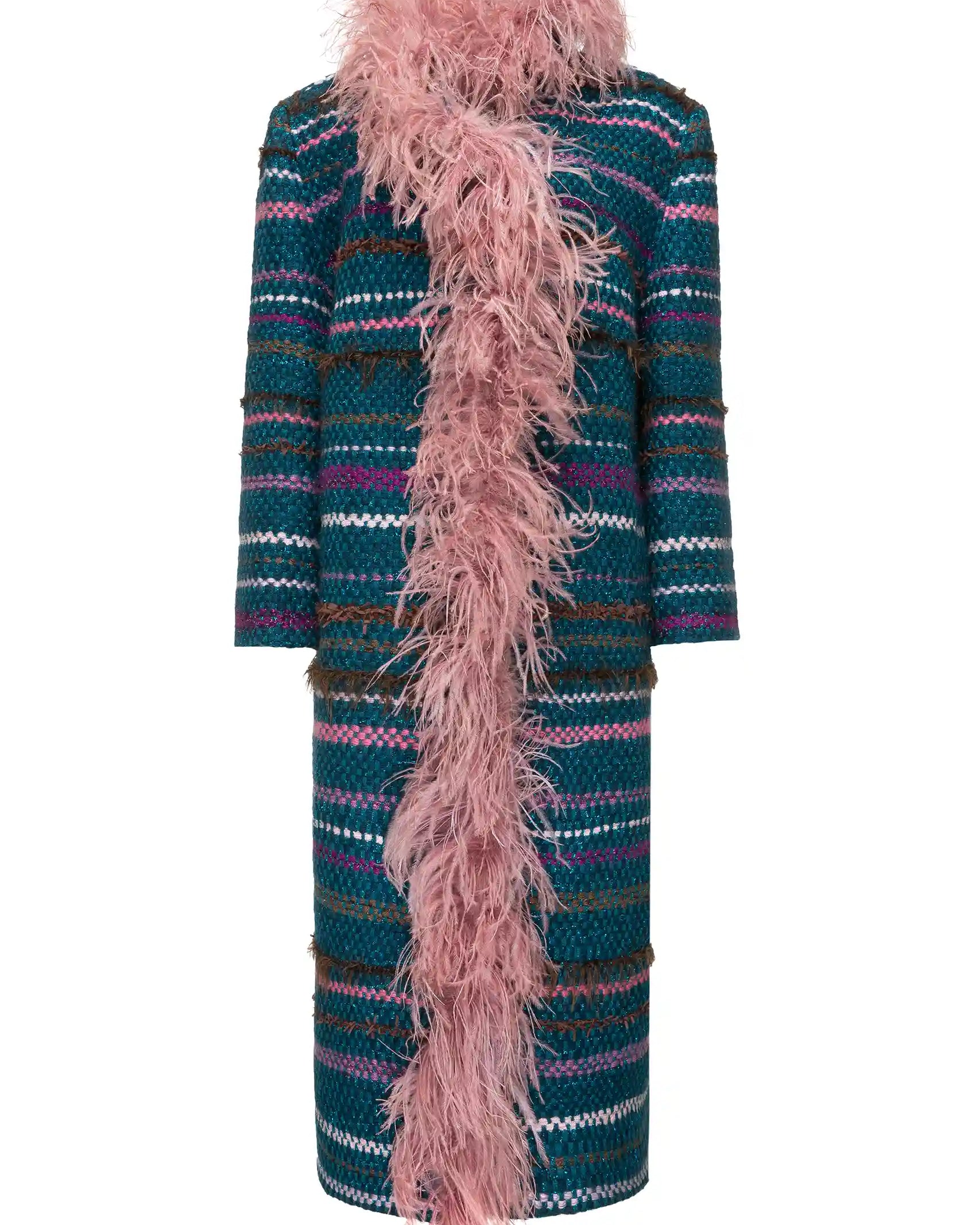 Tweed Boa Coat