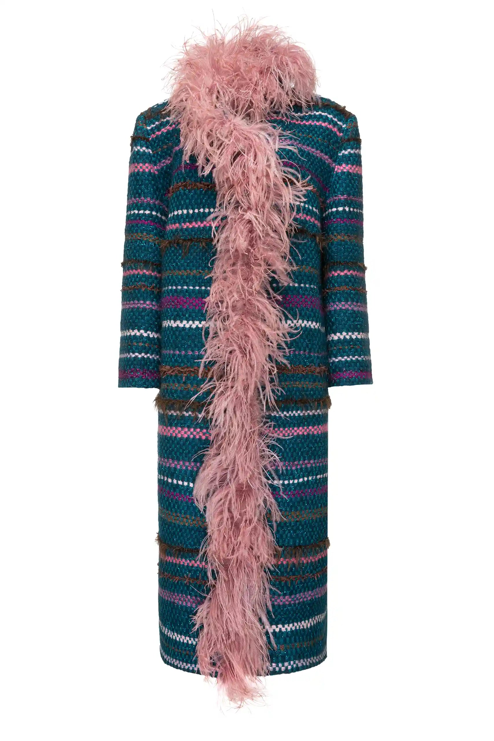 Tweed Boa Coat