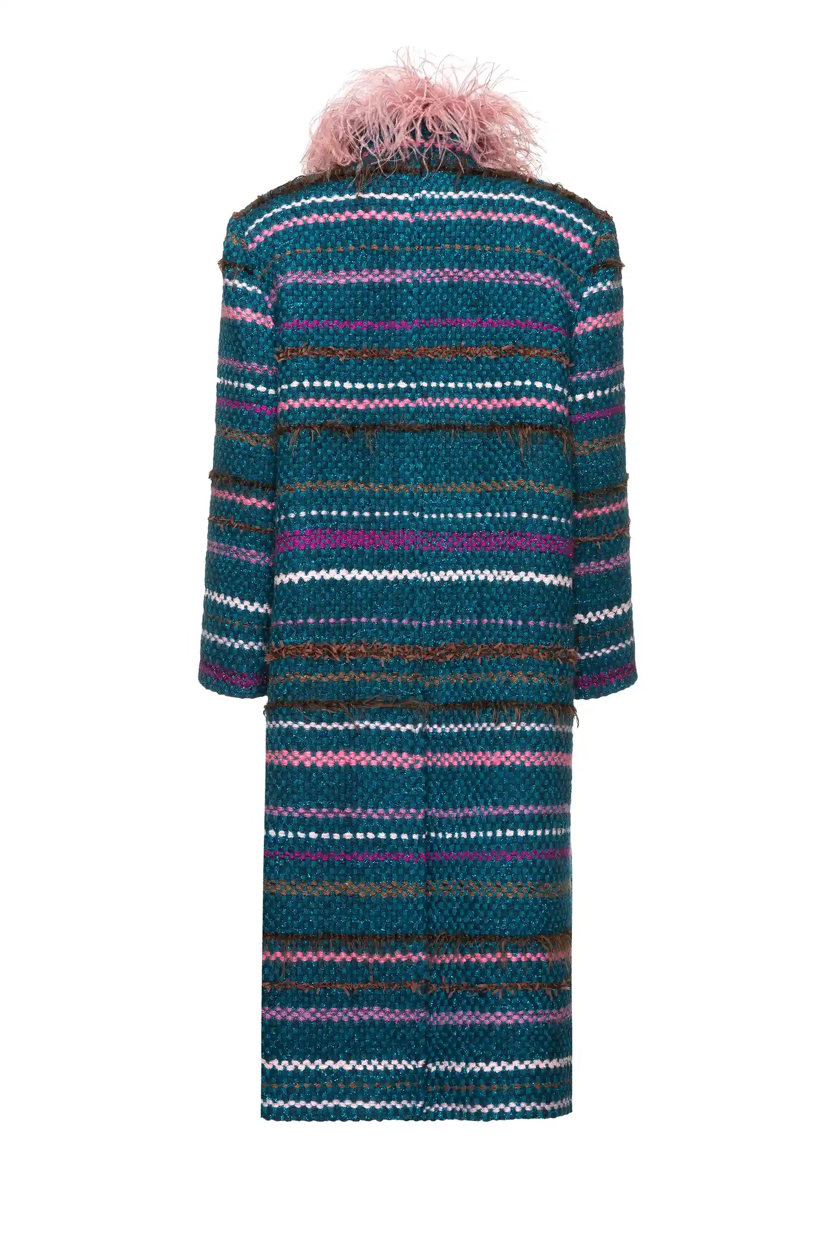 Tweed Boa Coat
