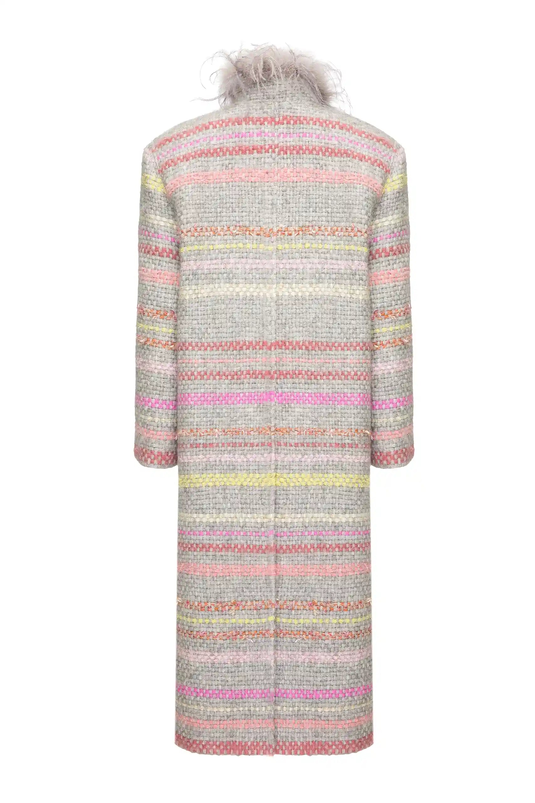 Tweed Boa Coat