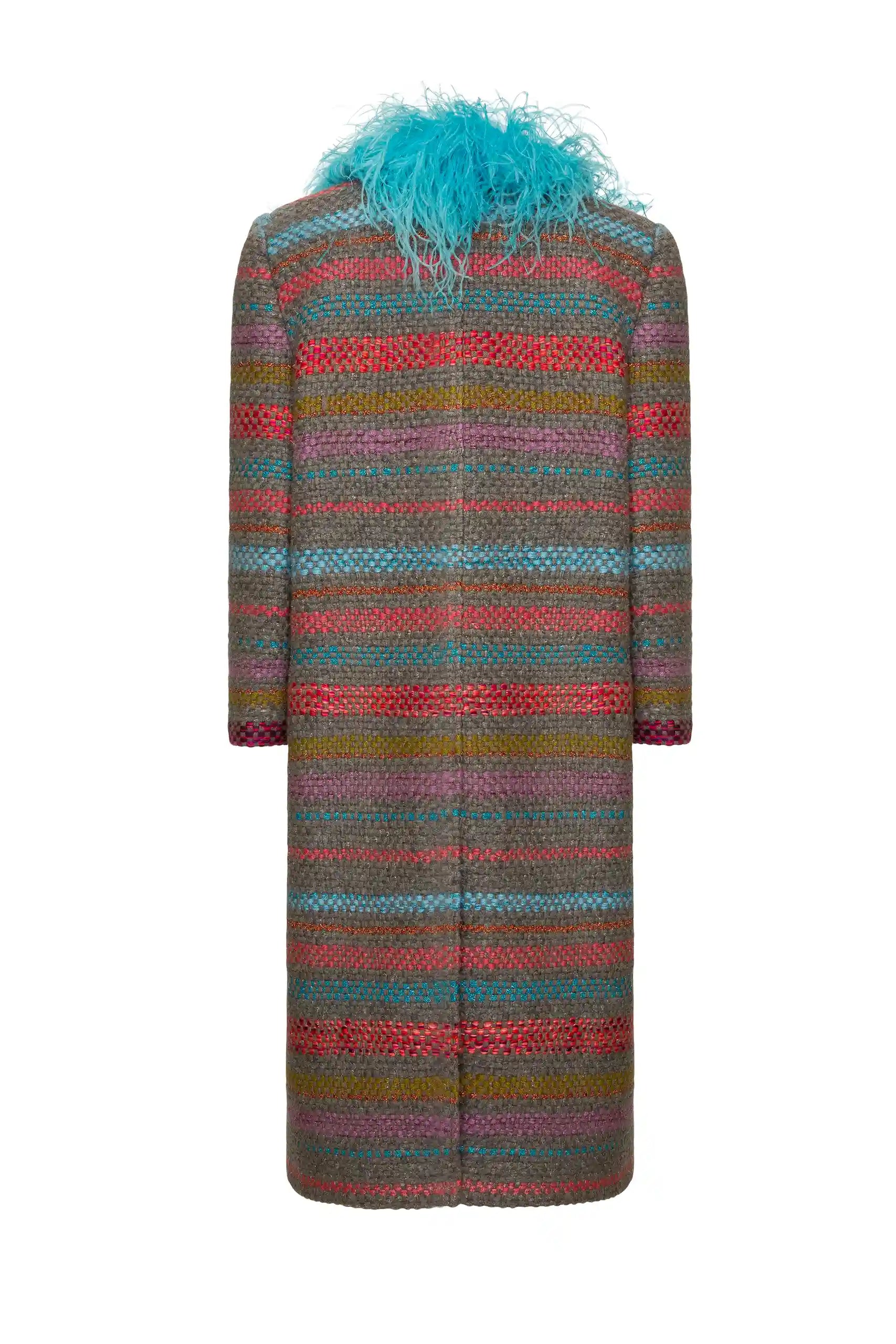 Tweed Boa Coat