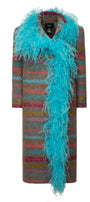 Tweed Boa Coat