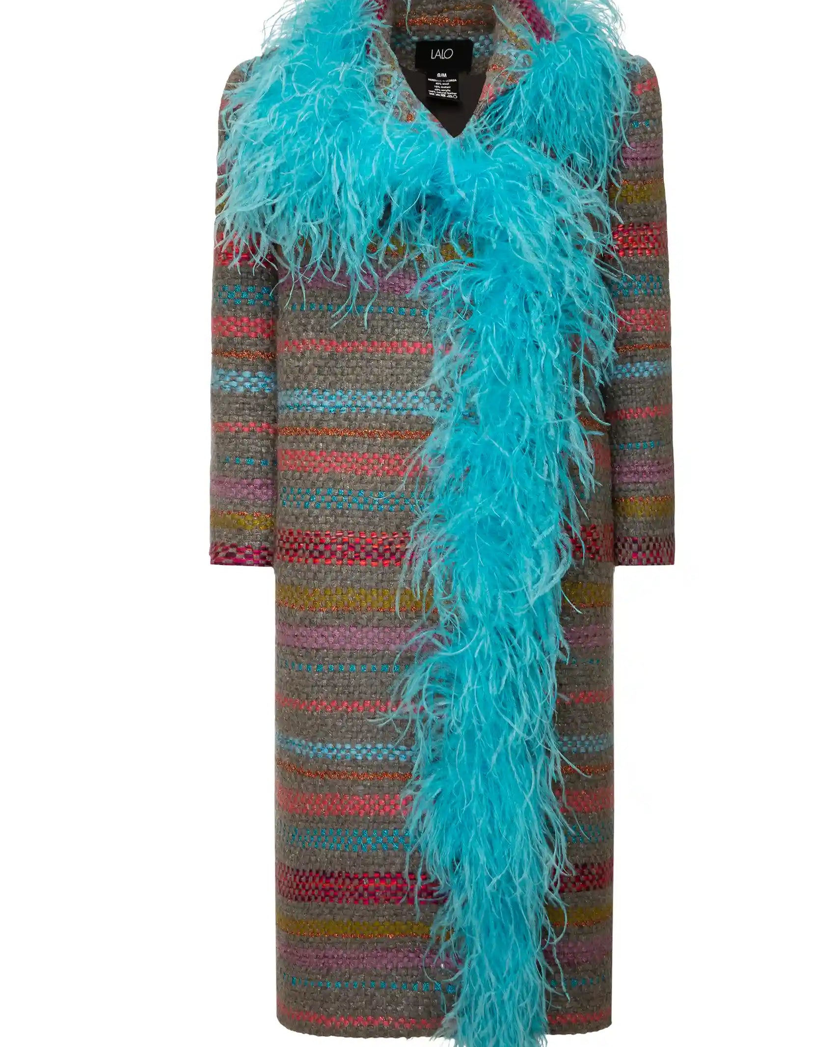 Tweed Boa Coat