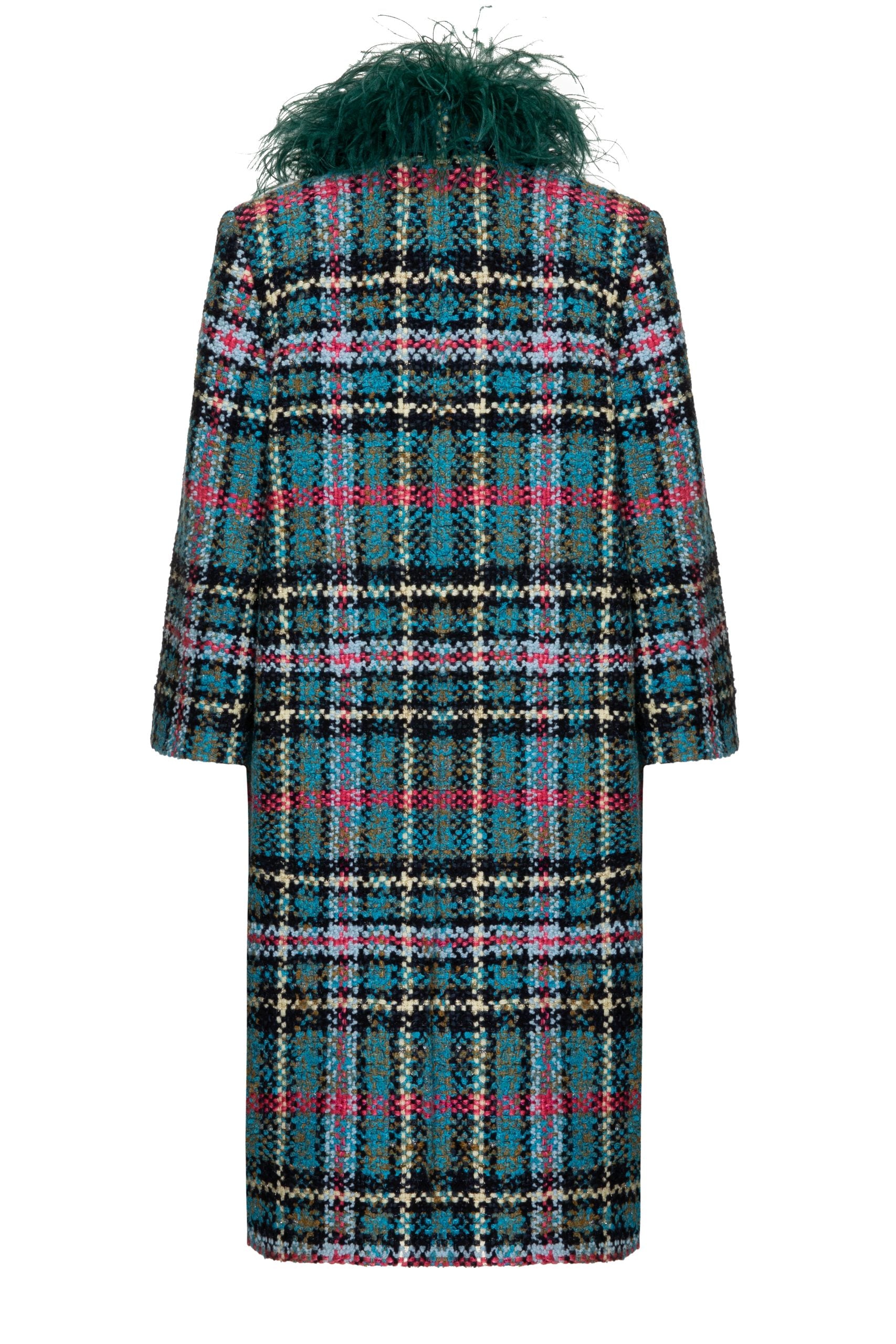 Tweed Boa Coat