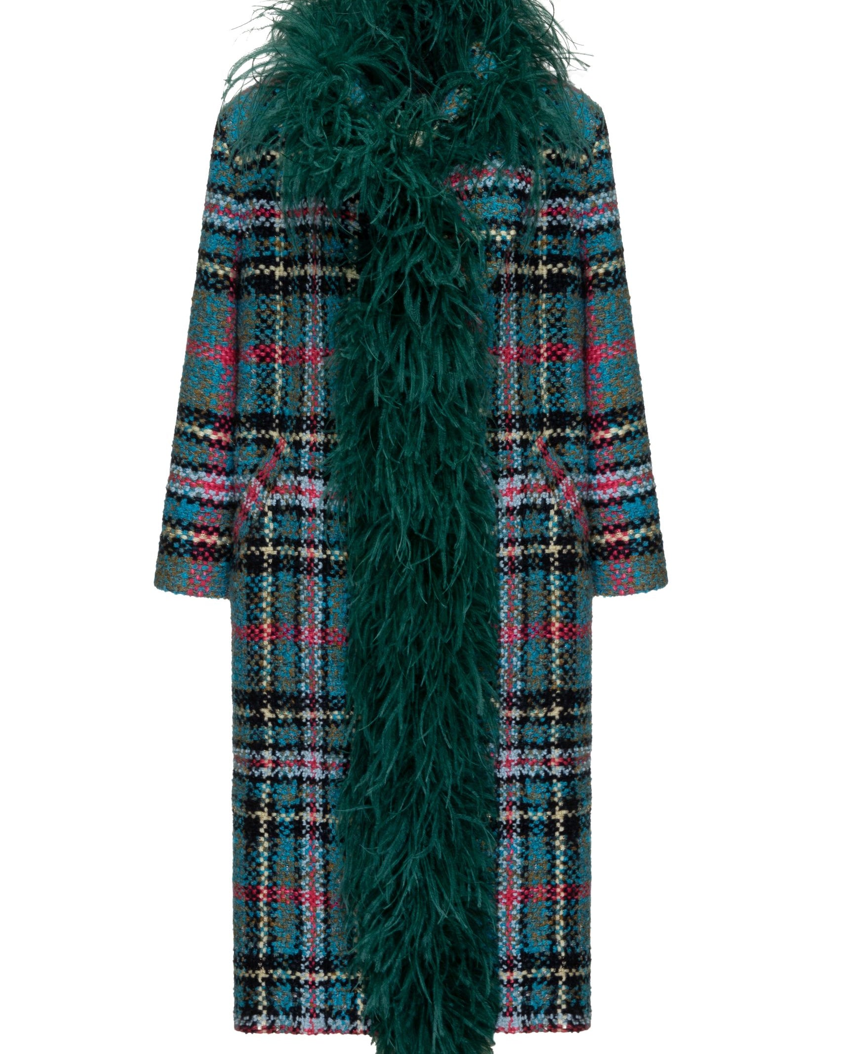 Tweed Boa Coat