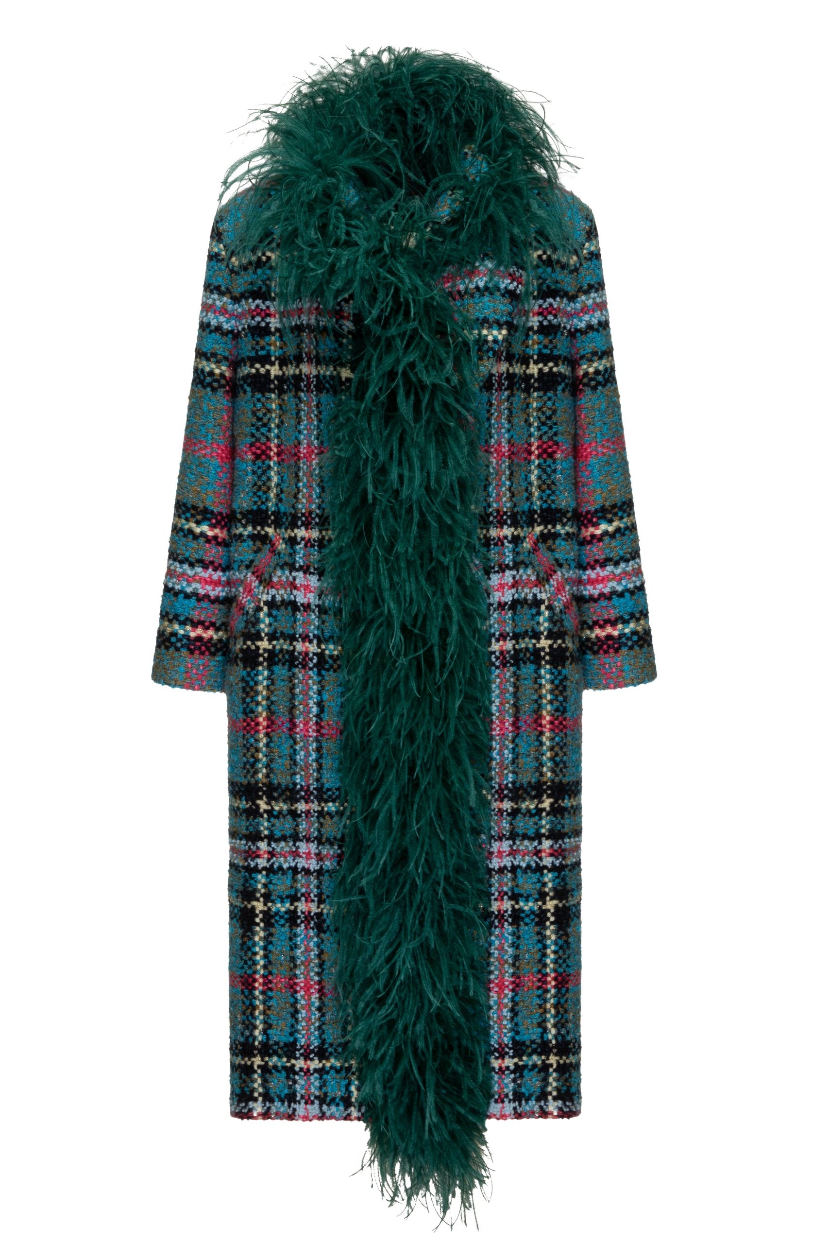 Tweed Boa Coat