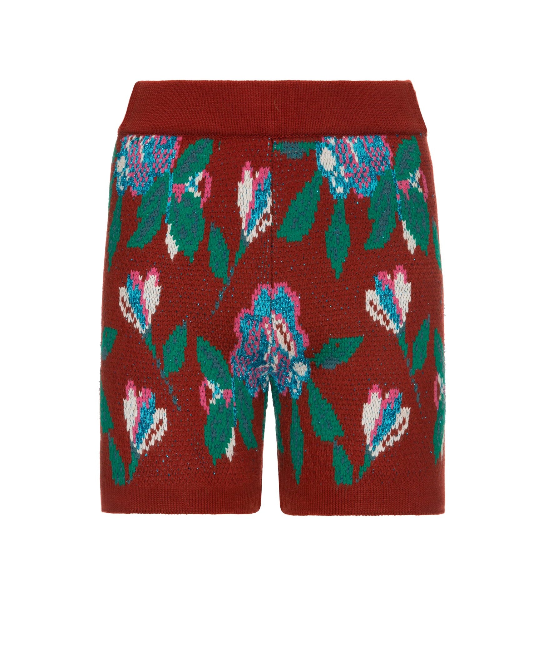 Red Sequence Shorts