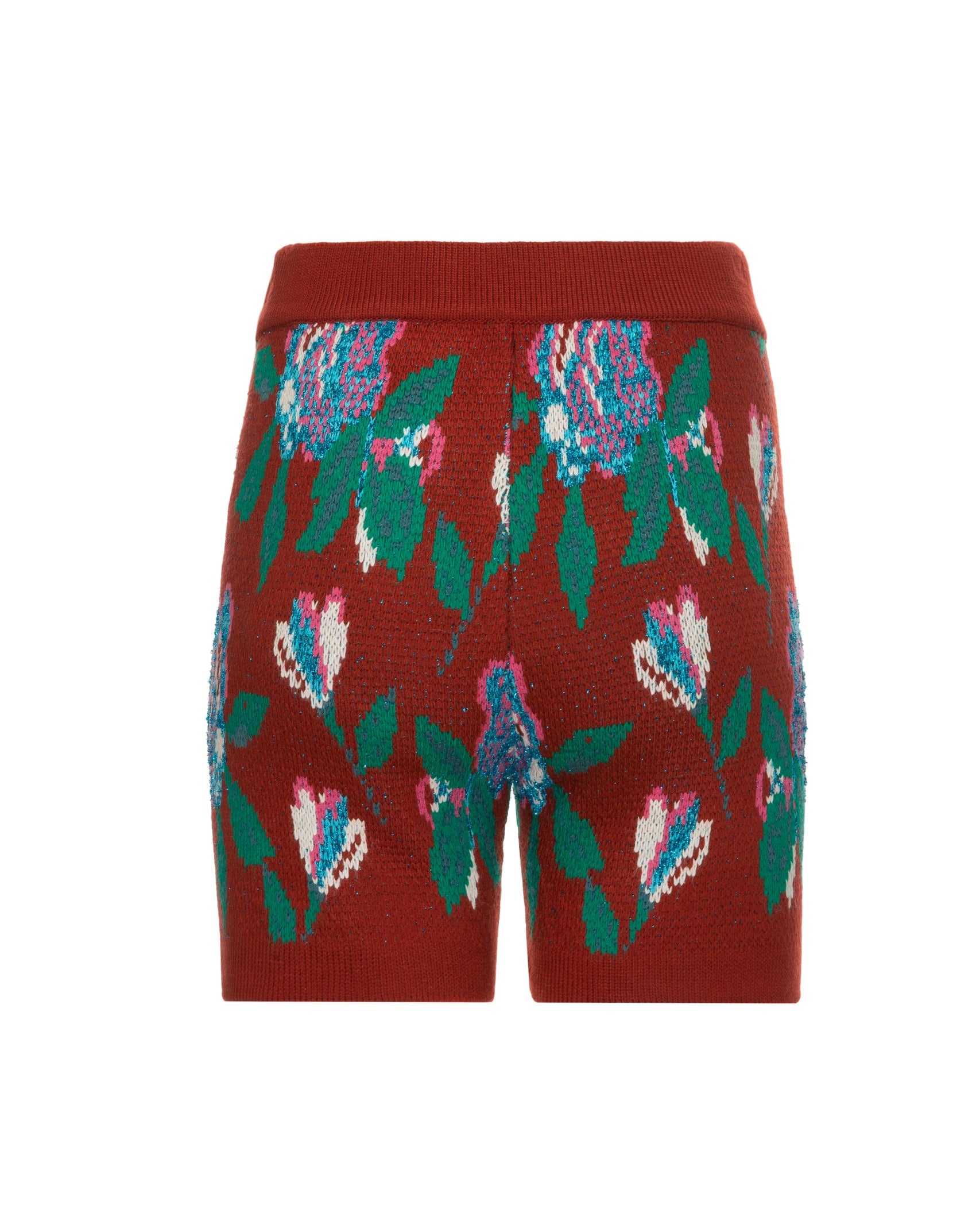 Red Sequence Shorts