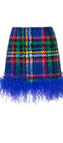 Tweed Boa Skirt