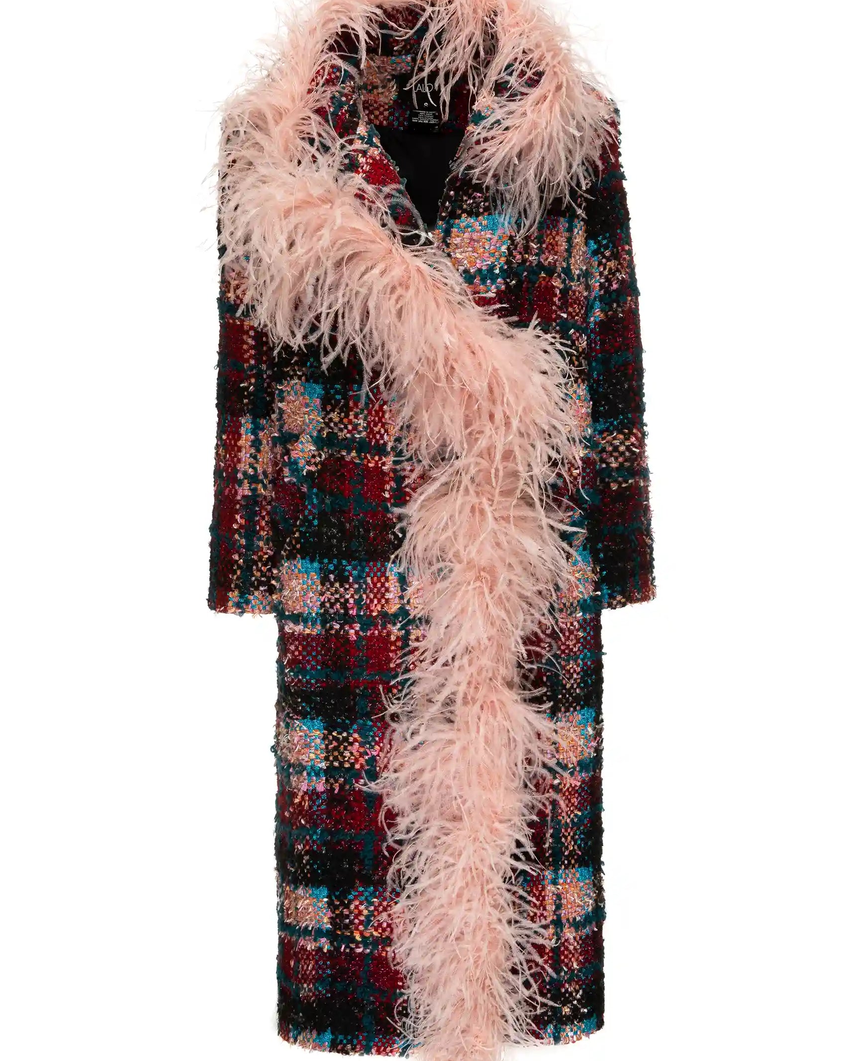 Tweed Boa Coat