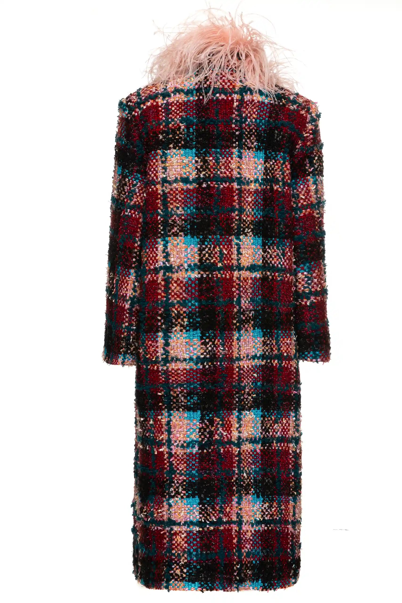 Tweed Boa Coat