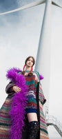 Tweed Boa Coat