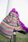 Tweed Boa Coat