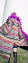 Tweed Boa Coat
