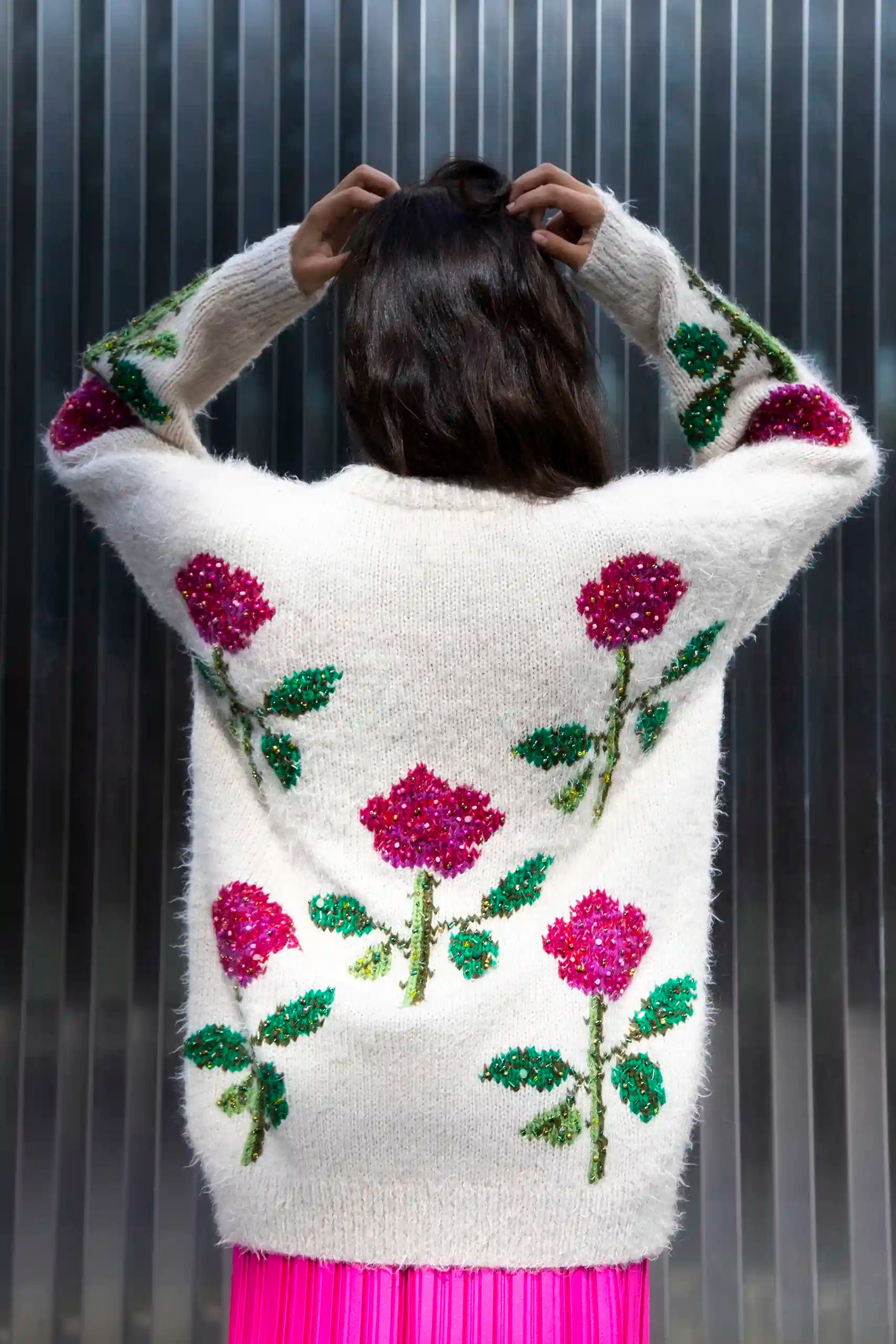 Red Rose Cardi