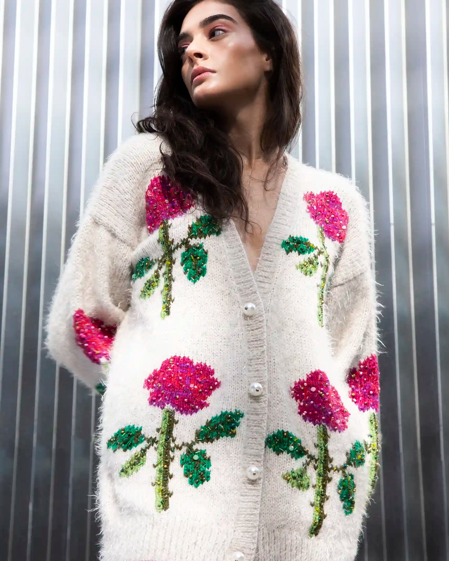Red Rose Cardi
