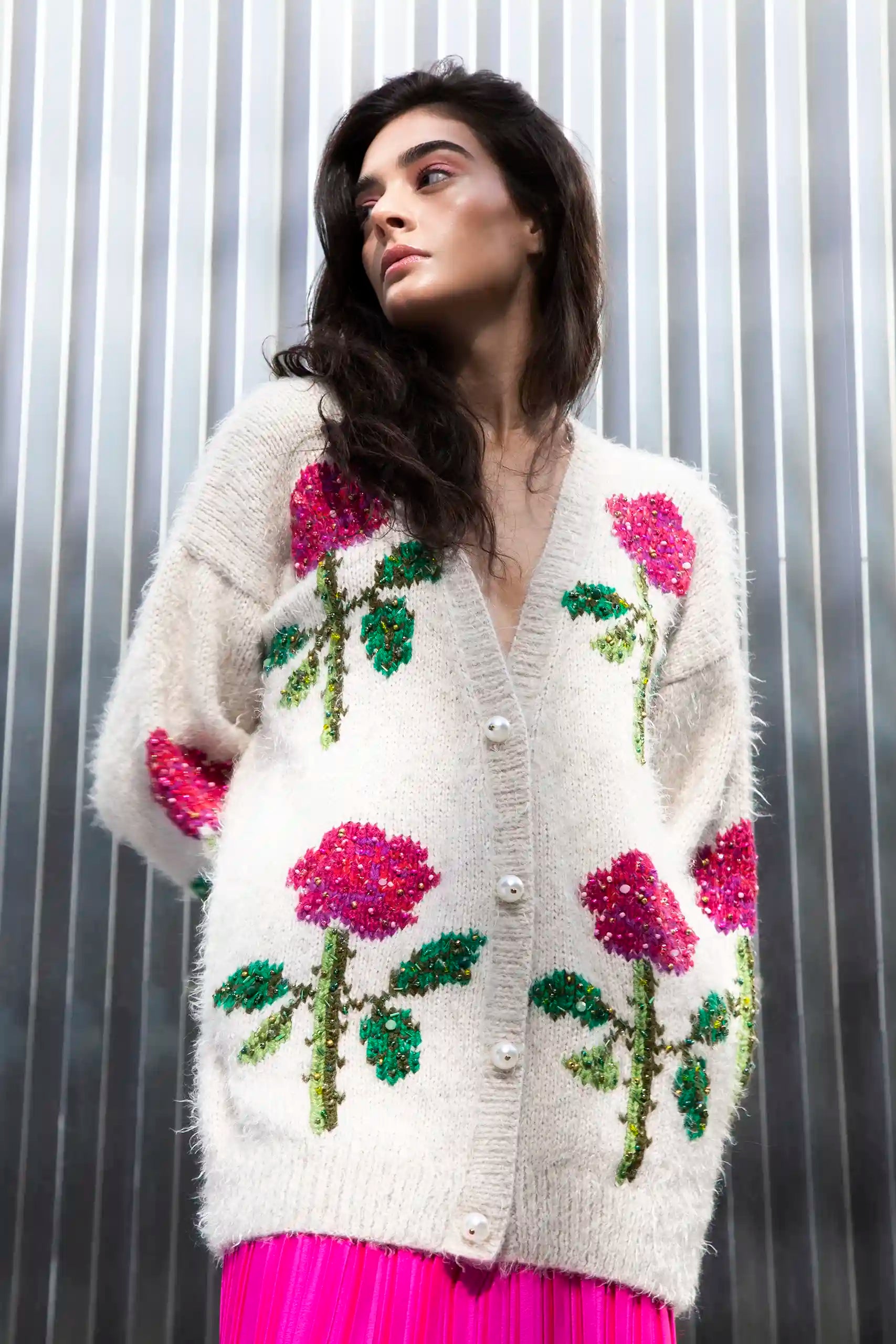 Red Rose Cardi