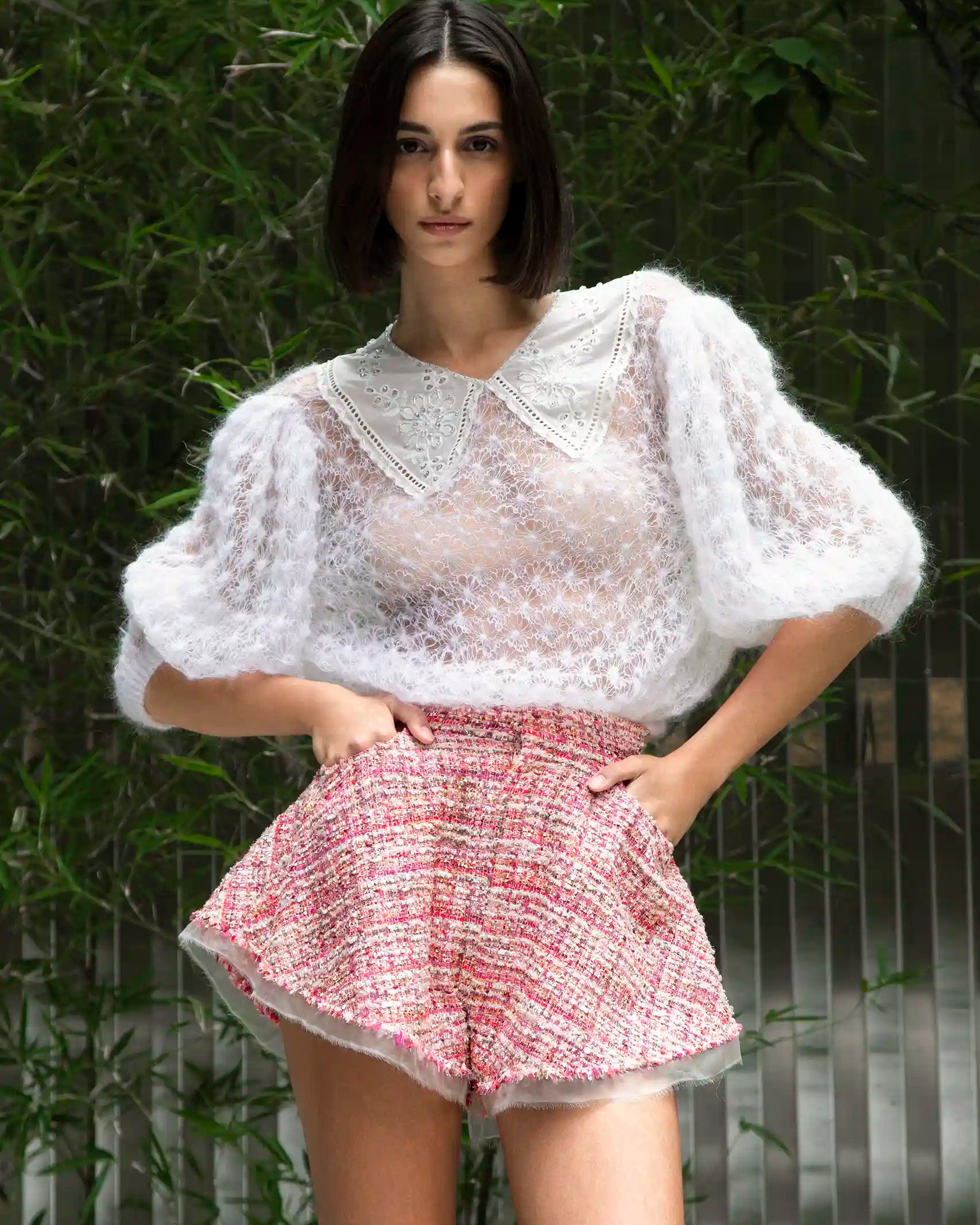 Tweed Shorts