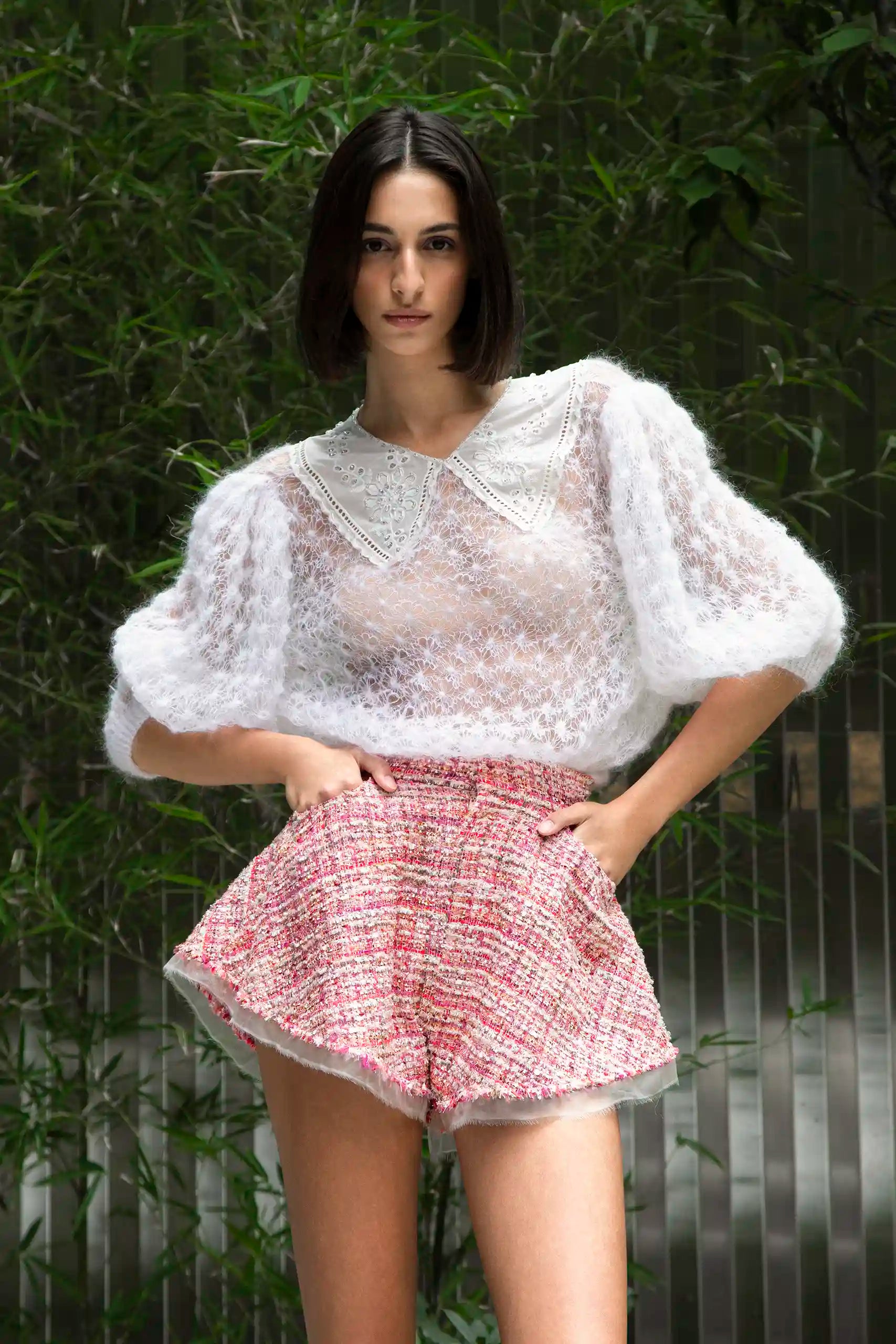 Tweed Shorts