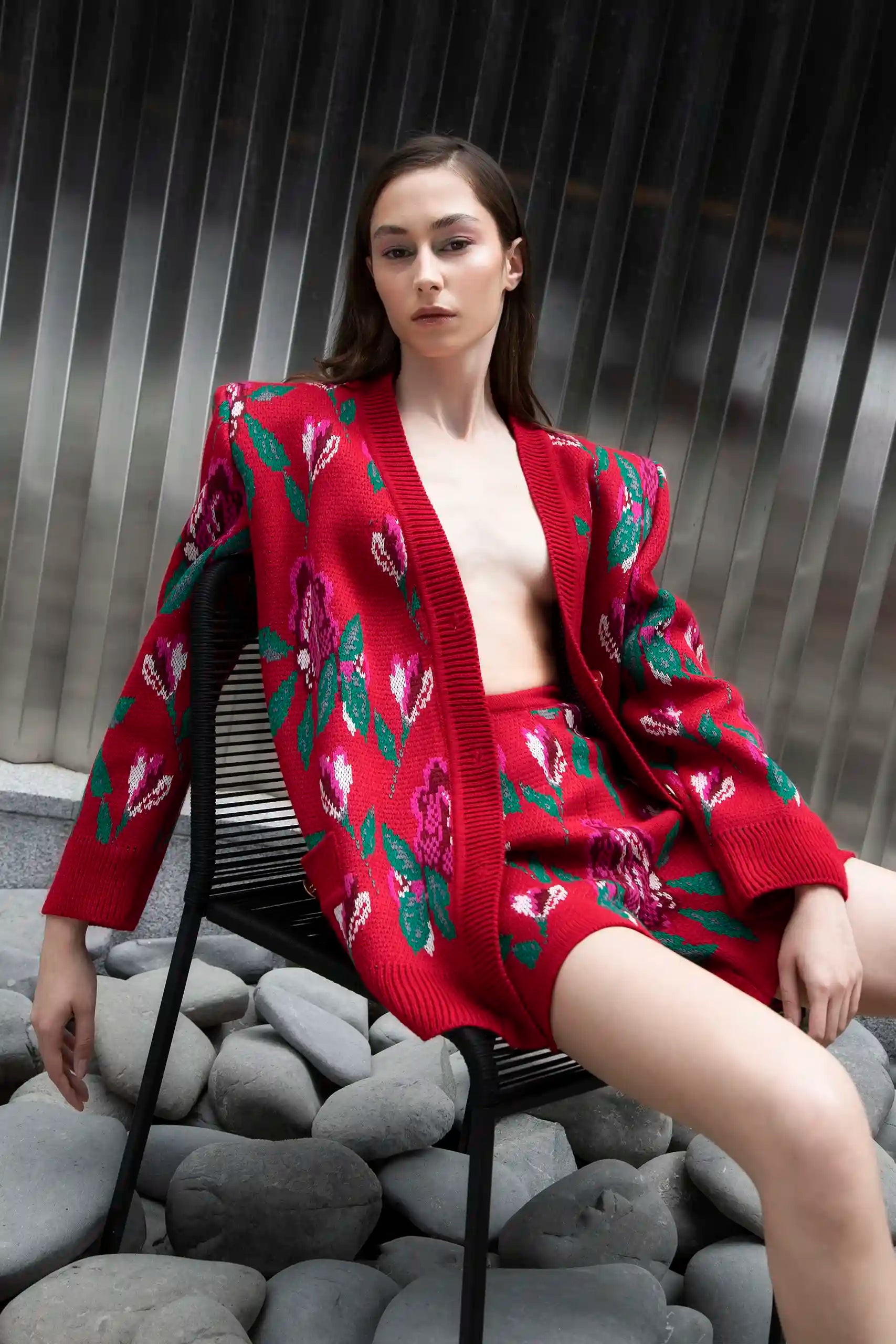 Red  Cardi