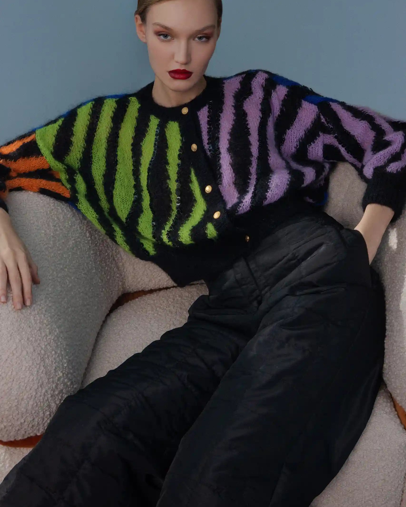 Short Zebra Cardi