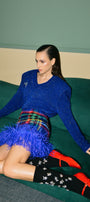 Tweed Boa Skirt