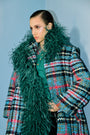 Tweed Boa Coat