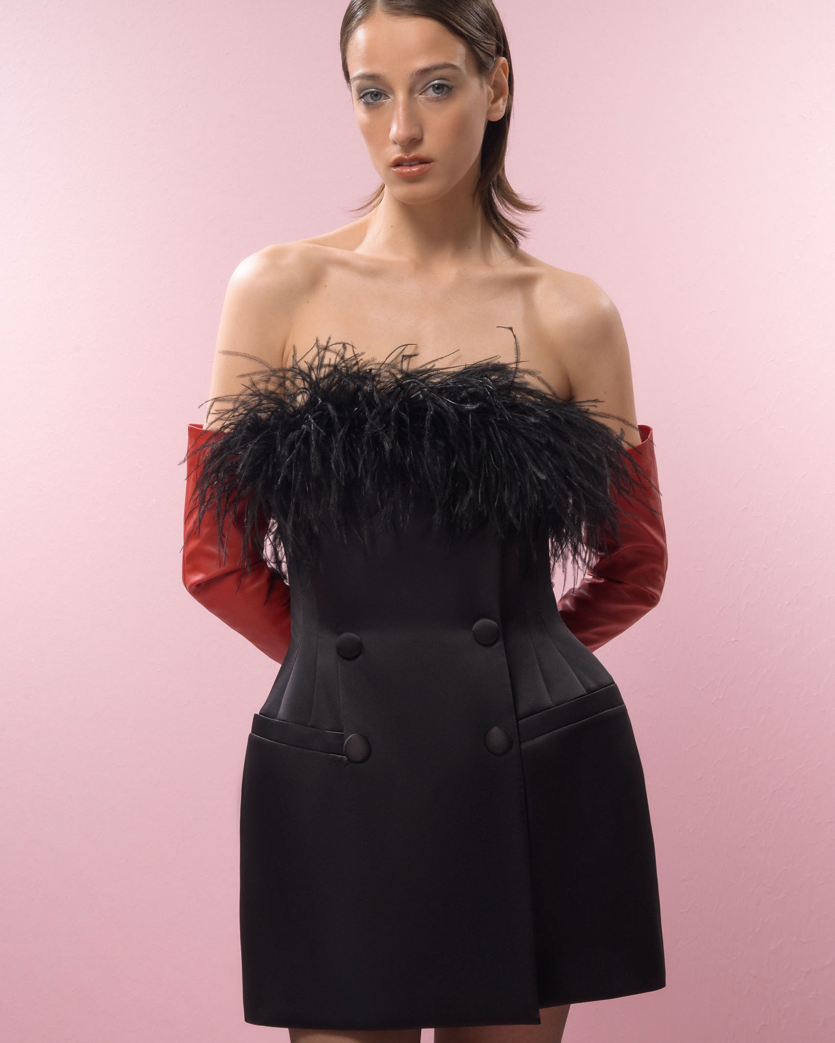 Salue Boa Dress