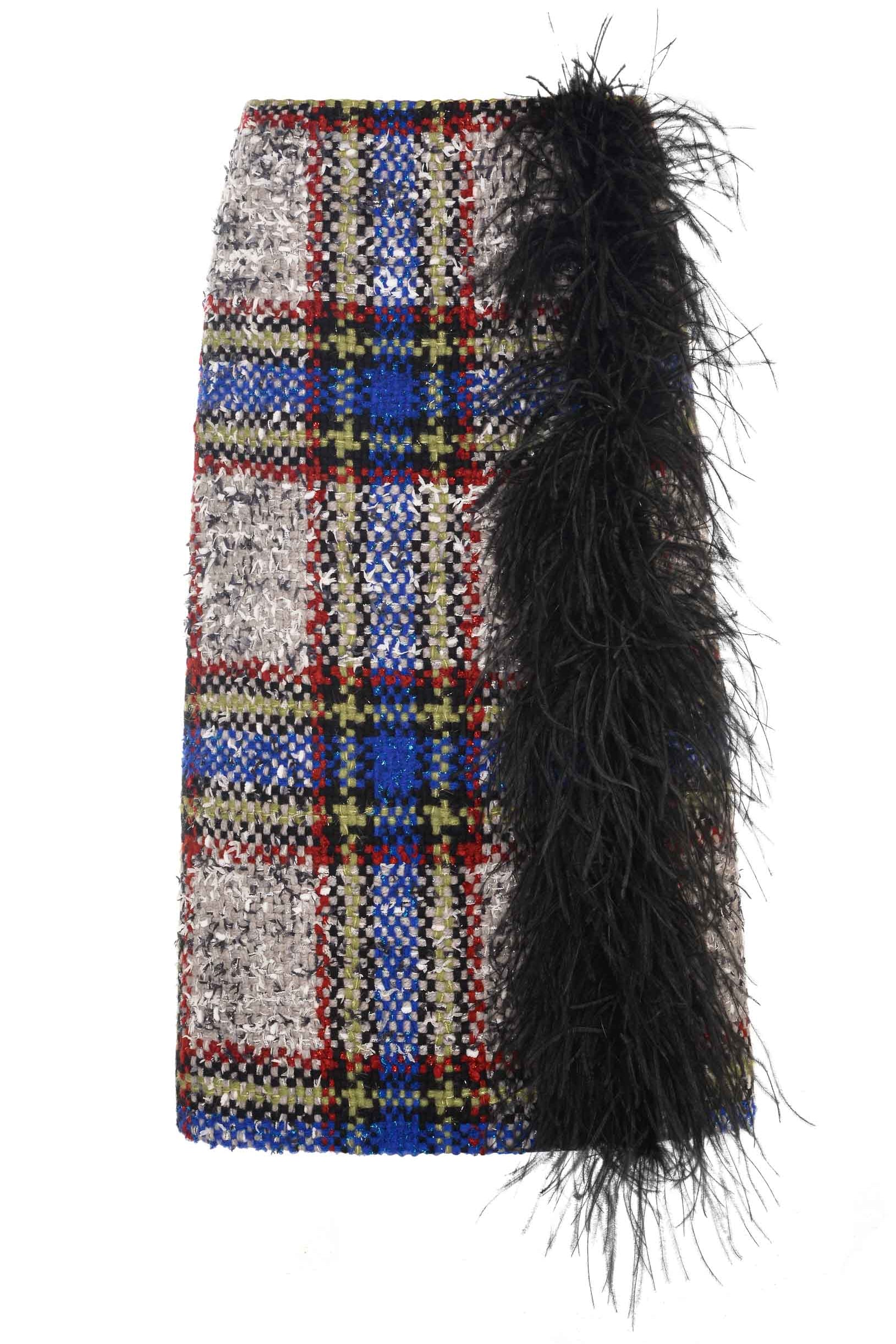Tweed Boa Skirt
