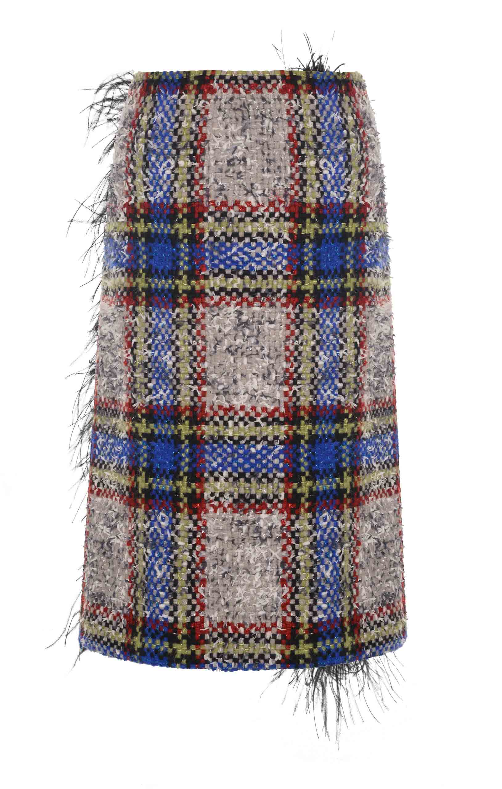 Tweed Boa Skirt