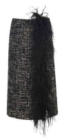 Tweed Boa Skirt