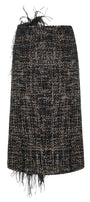Tweed Boa Skirt