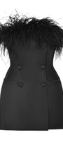 Salue Boa Dress