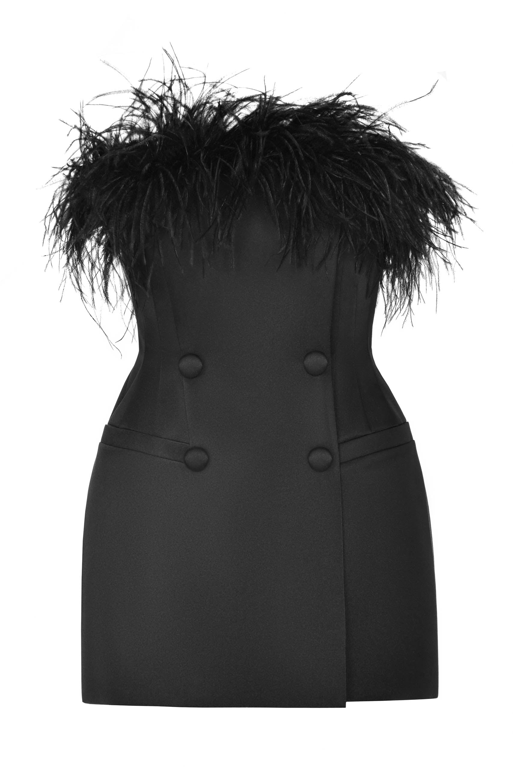 Salue Boa Dress