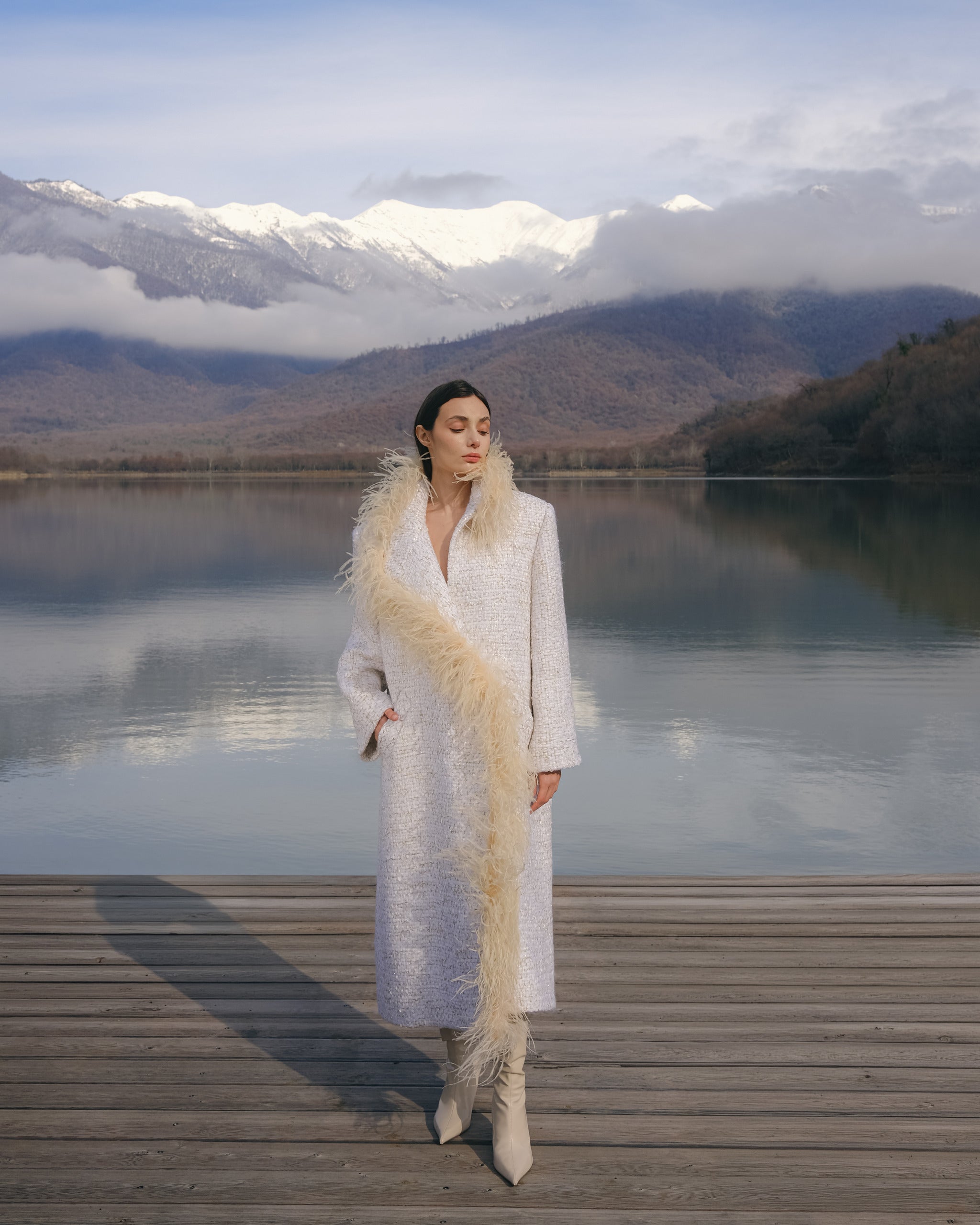 Boa Tweed Coat