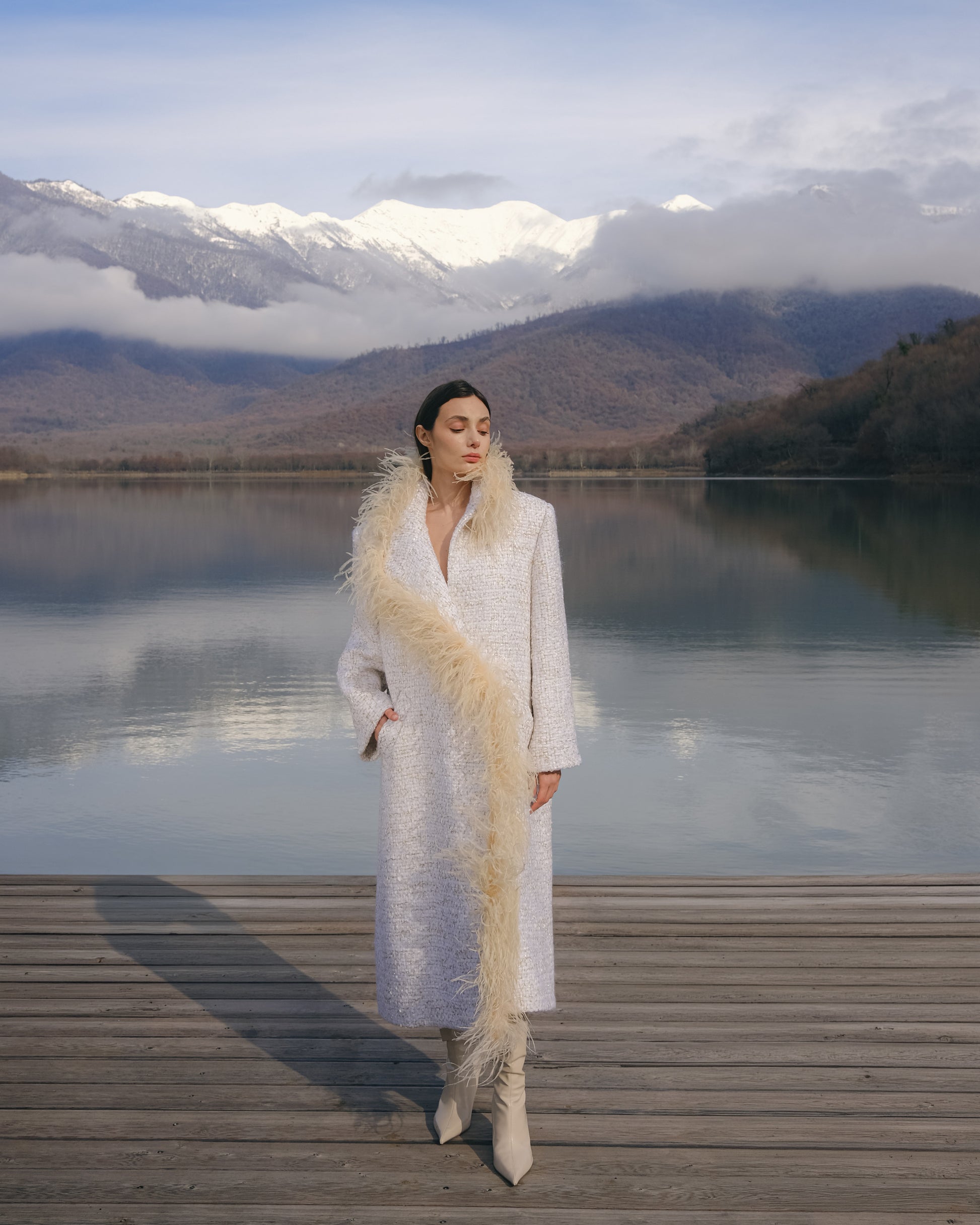Boa Tweed Coat