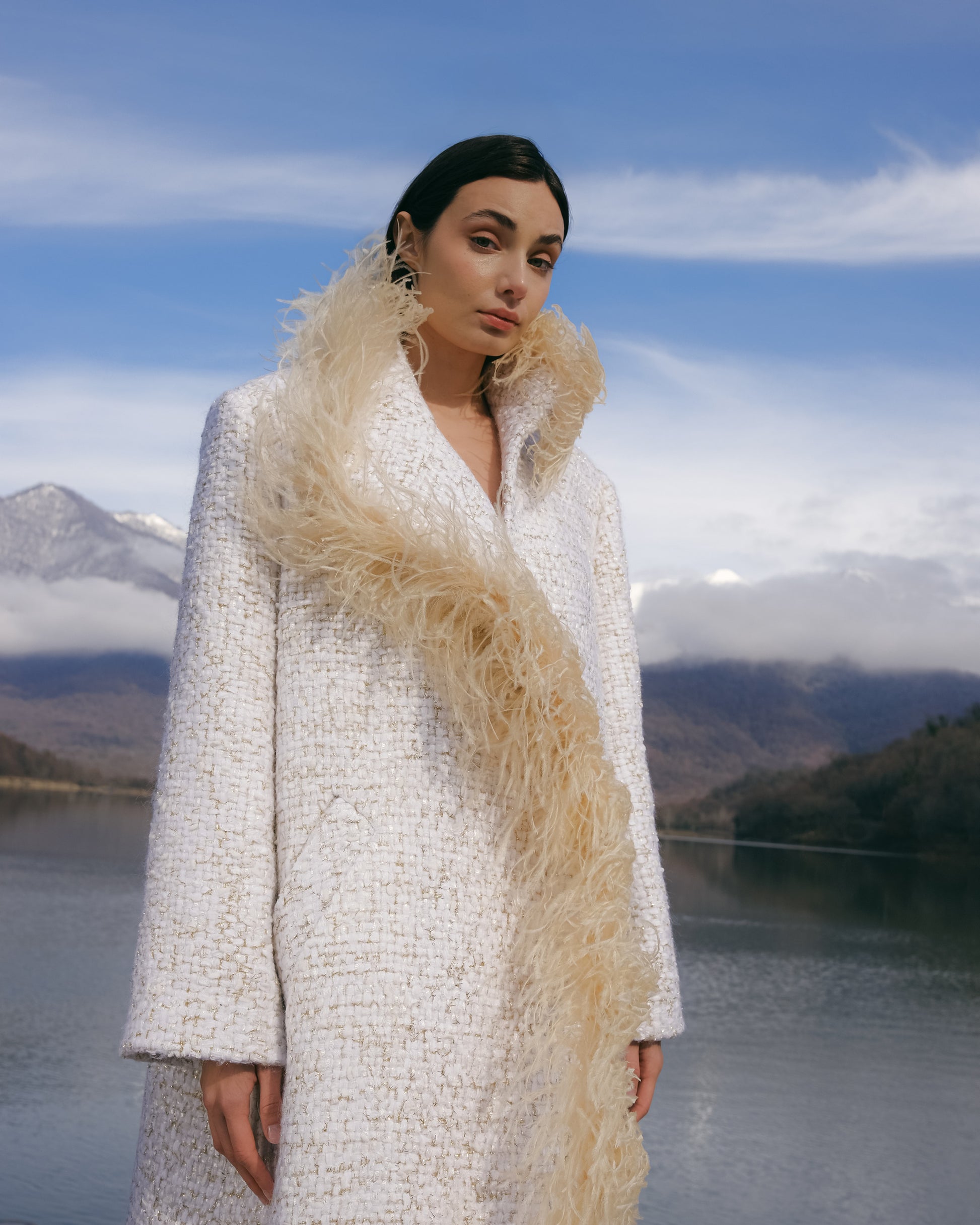 Boa Tweed Coat