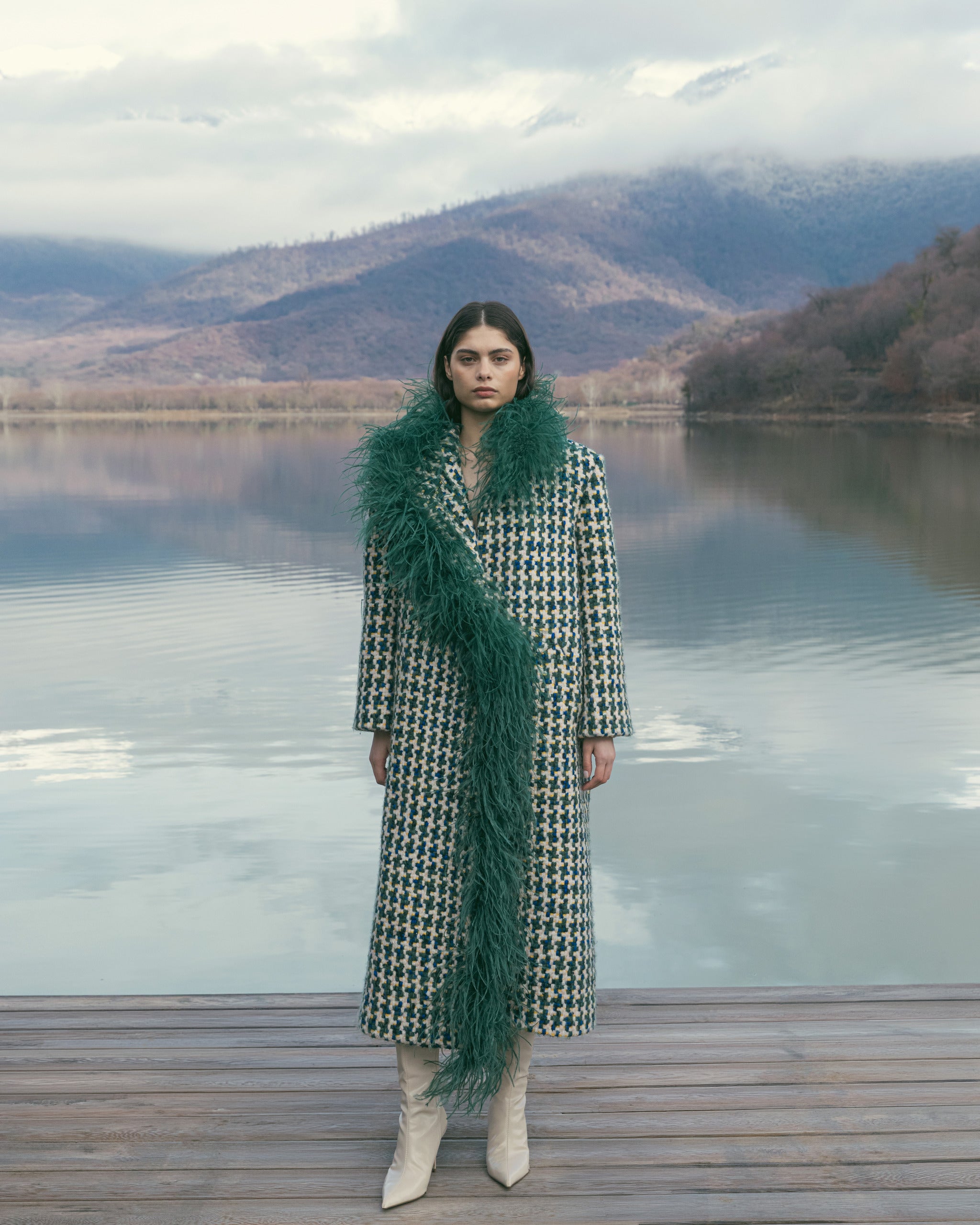 Boa Tweed Coat
