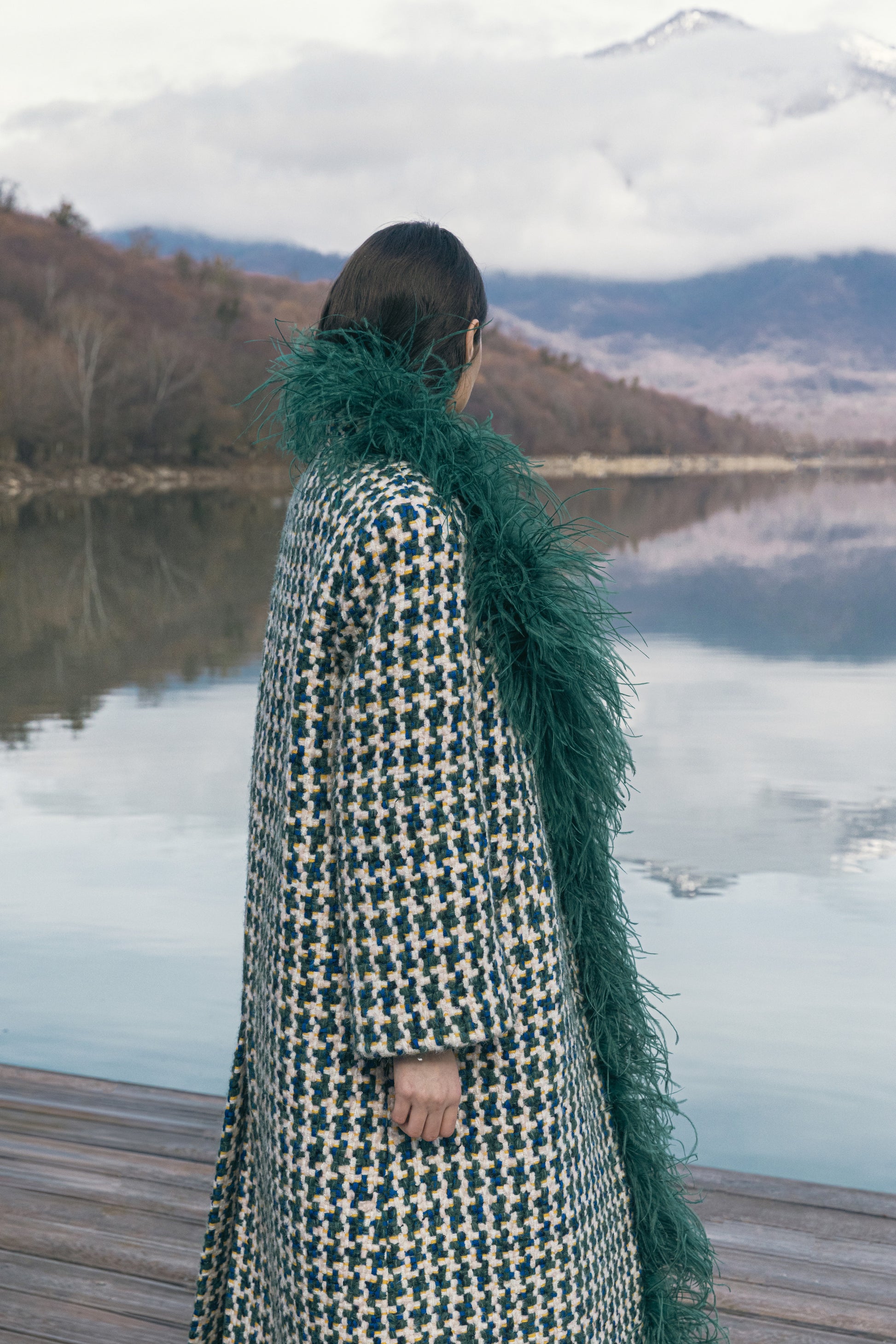 Boa Tweed Coat