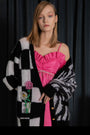Chess Flower Cardi