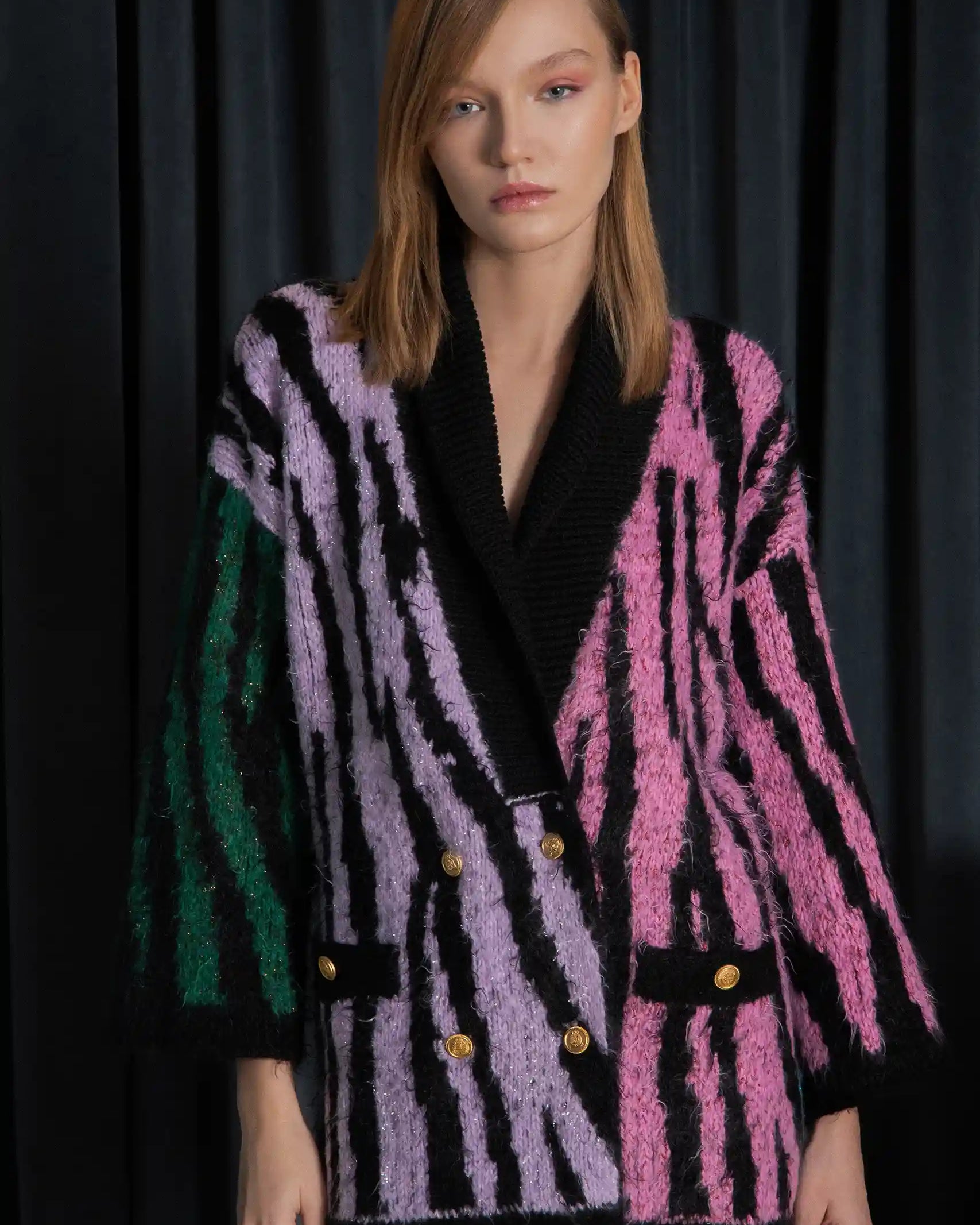 Long Zebra Cardi