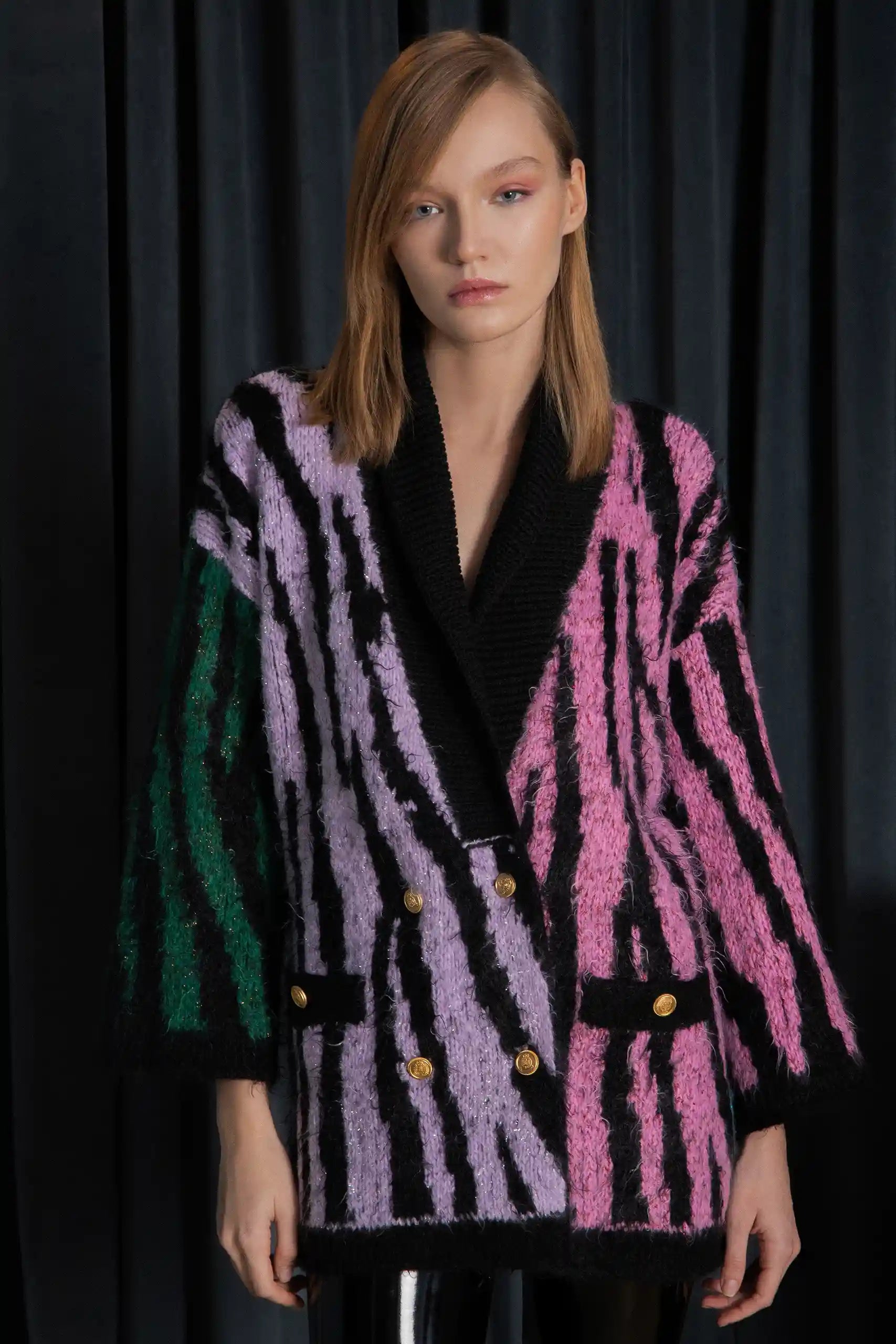 Long Zebra Cardi